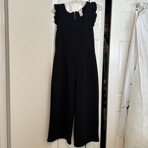 Caution to The Wind Black Jumpsuit